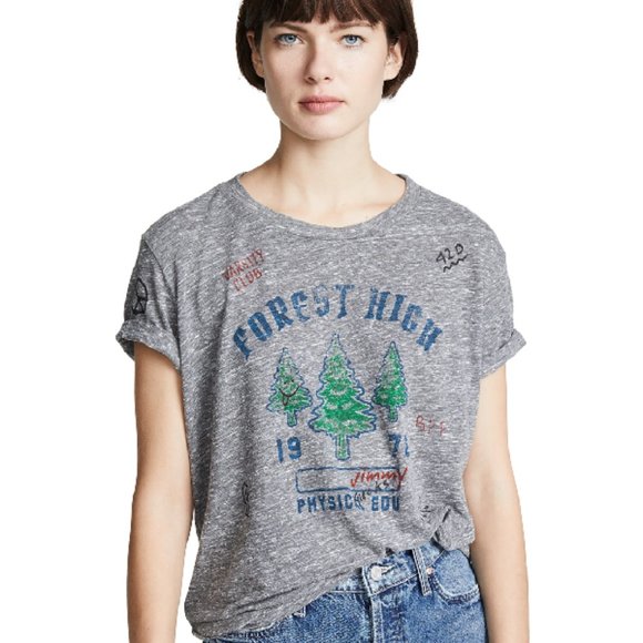 MOTHER Tops - MOTHER Gray Graphic Tee